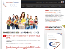 Tablet Screenshot of modeloexamendele.com